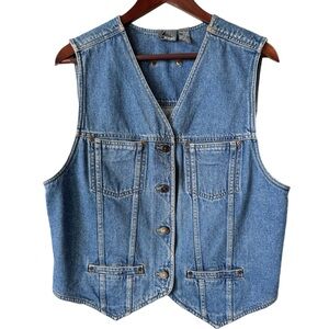 LIZWEAR Denim Vest Sz L